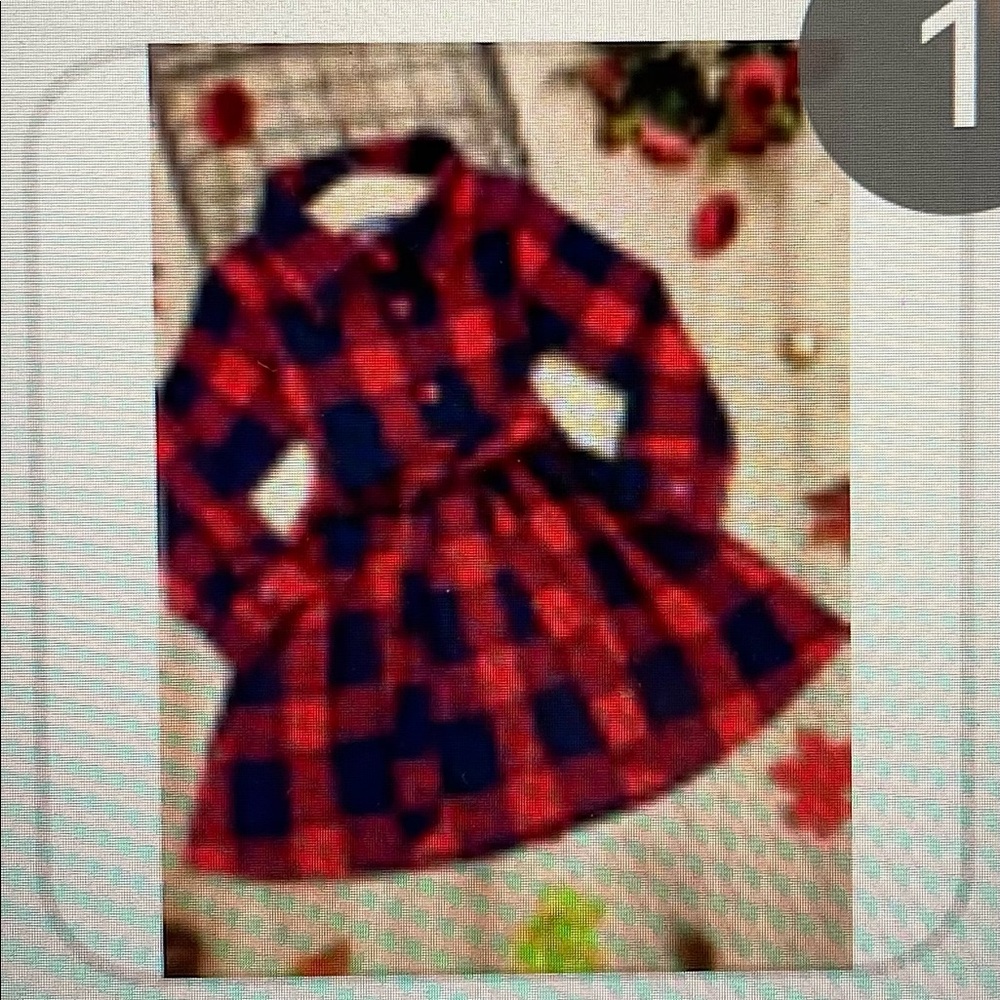 Girls Plaid Dress ,size 5